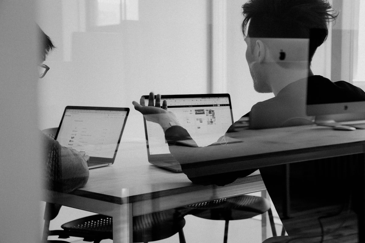 Person using customer service chat on laptop