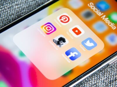 Social media management dashboard showing AI-powered content scheduling