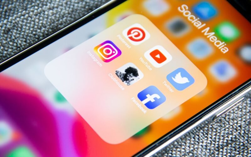 Social media management dashboard showing AI-powered content scheduling