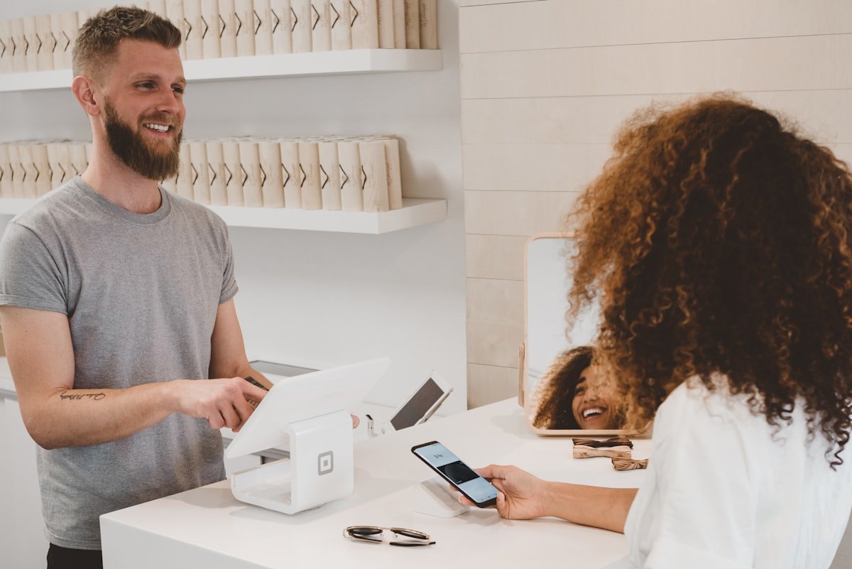 Person managing online store and dropshipping business on laptop