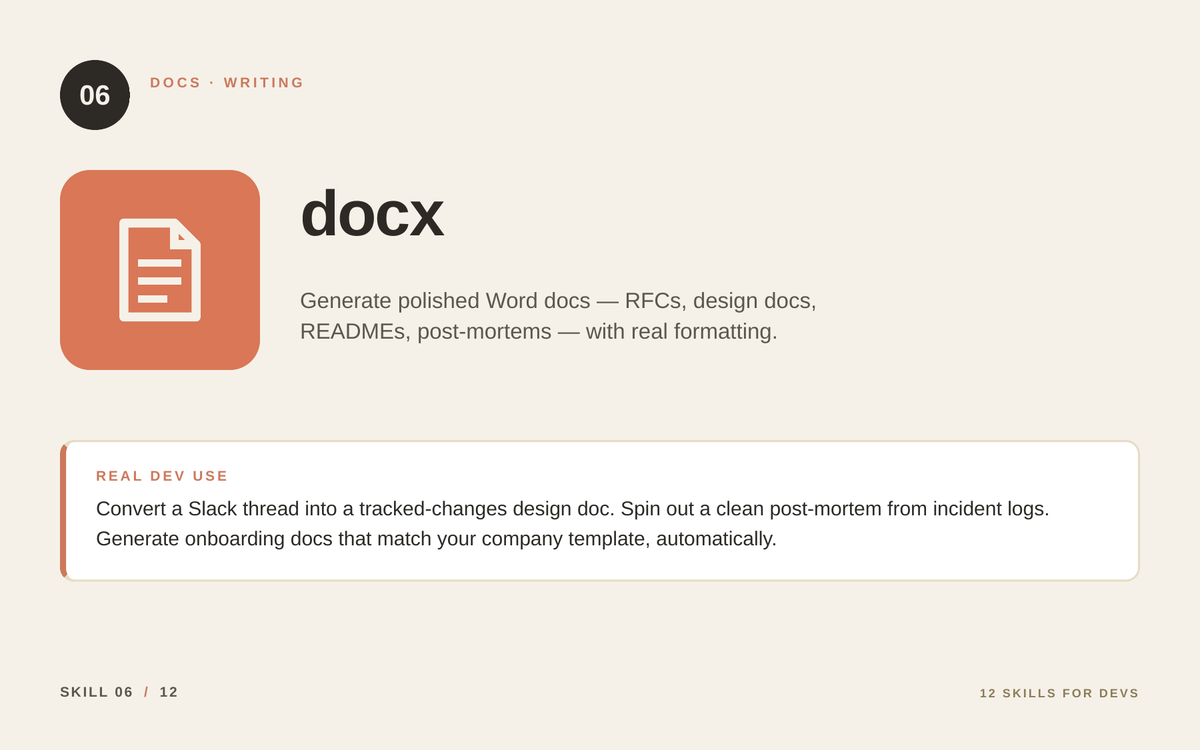 docx Claude Skill
